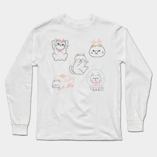 Christmas Cats Kitties Long Sleeve T-Shirt